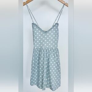 🌴Blue Zara Polka Dot Strappy Dress